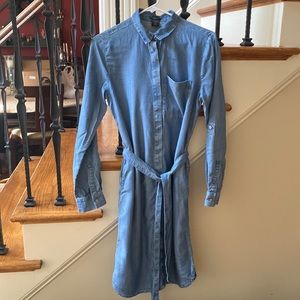 Denim shirt dress